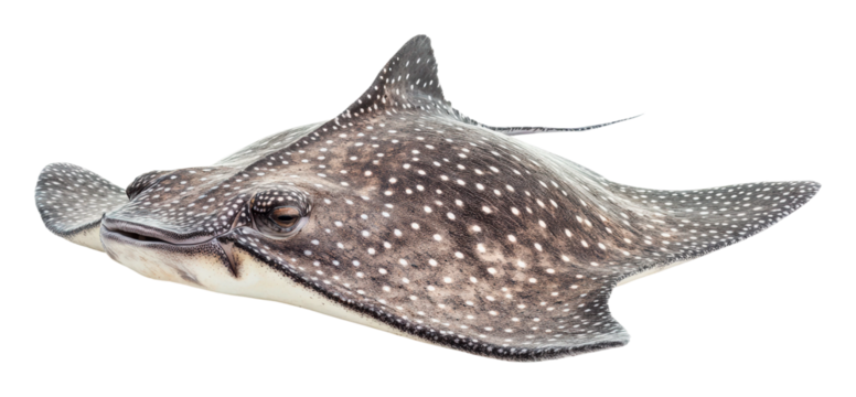 PNG Unique stingray resting on a light background