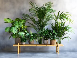 Fototapeta premium palm tree in a tropical garden