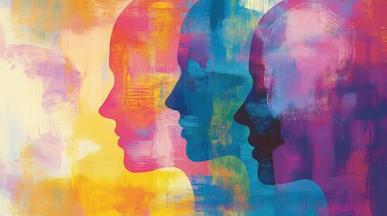 Transformative Psychotherapy Visions Vibrant Abstract Art Depicting Trauma Recovery Enhanced Mental Clarity