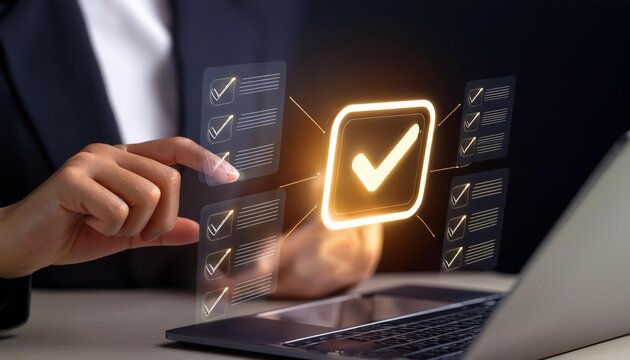  The check mark symbol represents the standard quality control new