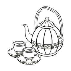 teapot and teacup