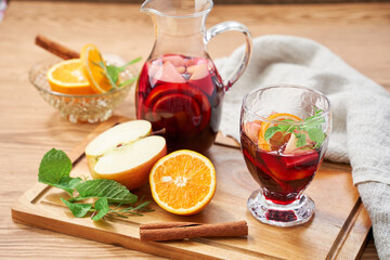 爽やかフルーティーな自家製サングリア