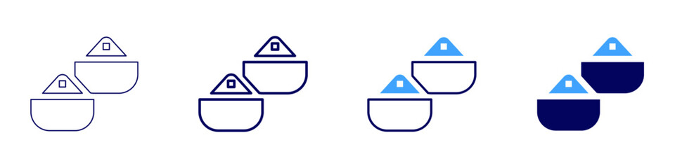 Spices icon in 4 different styles. Thin Line, Line, Bold, and Bold Line. Duotone style. Editable stroke