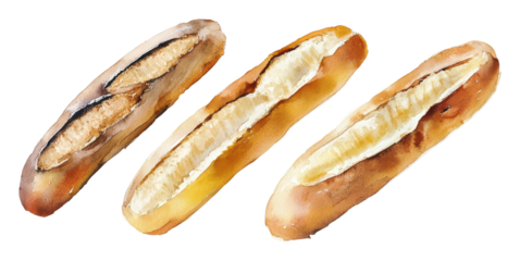 PNG Various types of bakery bread on display