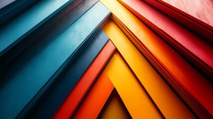 Obraz premium Abstract colorful grids, dynamic design, 3d render, Generative AI