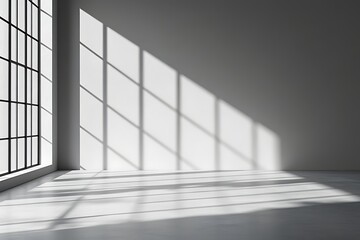 Obraz premium Empty room with windows