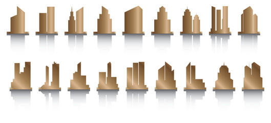 Sky scraper icon collection