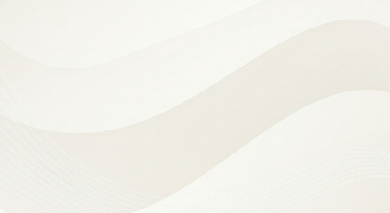 Glossy designer paper background with a pearl white gradient, a wavy, curved texture and elegant curved lines.