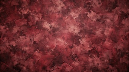 Fototapeta premium Deep Crimson Textured Wall An Abstract Background of Rich, Varied Brushstrokes and Hues for Design Projects