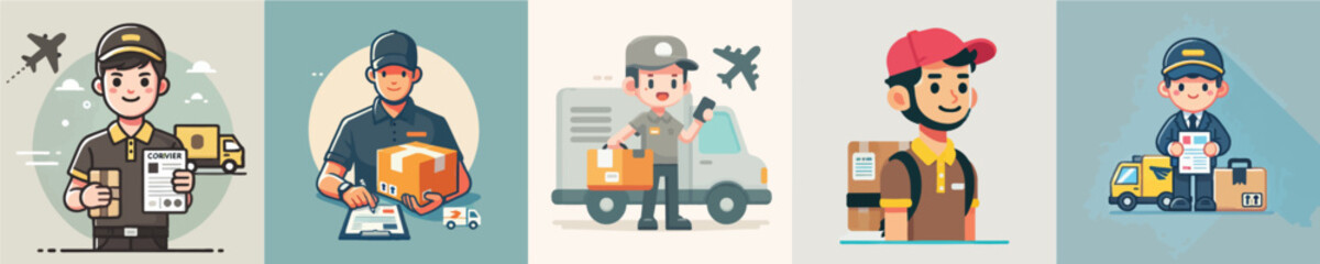 Package delivery vector set