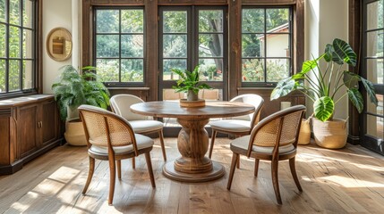 Modern Dining Room with Natural Light