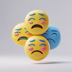 Fototapeta premium 3d smiley face