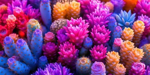 colorful cacti