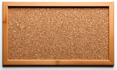 Cork Bulletin Board with Wooden Frame