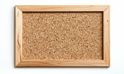 Fototapeta premium Cork Bulletin Board with Wooden Frame