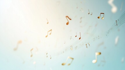 A clean, modern background with a light beige-to-white gradient. Abstract, minimalist music notes and treble clefs.
Use for presentation, slide show, banner, cover, web, card, poster, powerpoint.