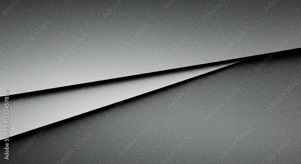 Poster glossy designer paper background in a long horizontal format with a shiny gradient and layered folds