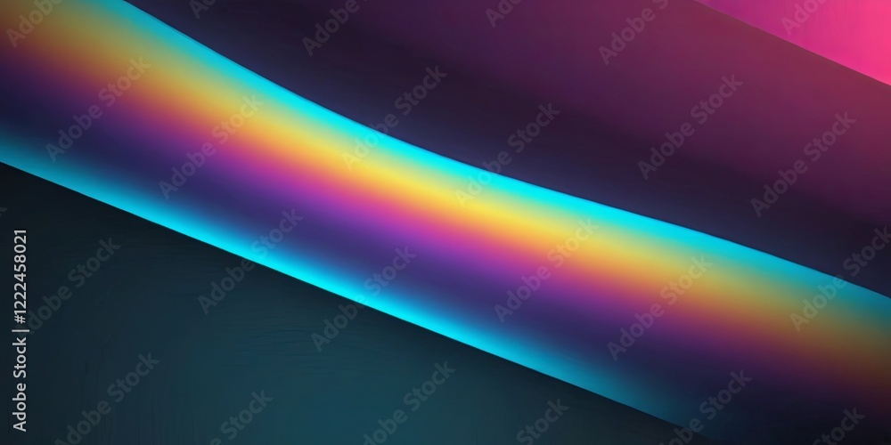 Poster a colorful line with a blue background