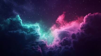 Beautiful aurora with vibrant transitions of green and magenta, perfect for modern branding elements.