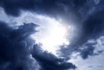 Blurred Swirl in the Clouds
