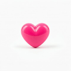 Fototapeta premium red heart on white background