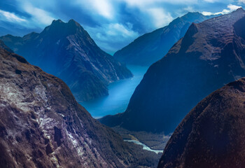 Alpen Milford Sound, neuseeland