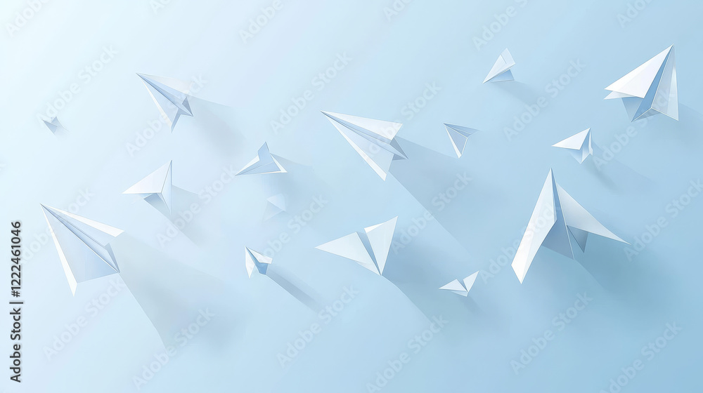 Poster shadow effect of paper like shapes on transparent background. realistic 3d vector illustration set o