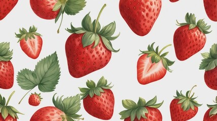  strawberry in white background, strawberry macro photography, 