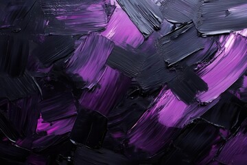 dark abstract background with dramatic purple and black brushstrokes, textured oil paint effect...