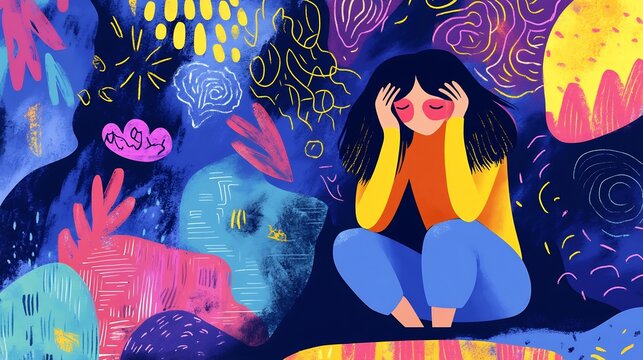 Vivid exploration of psychometric data and neural evolution portrays the shifting landscapes of cognition and emotional depth