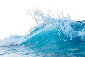Dynamic Seawater Wave Isolated | Clean PNG Stock Photo