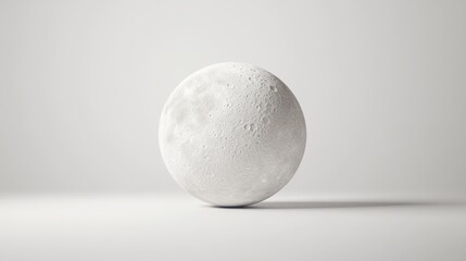 Realistic Moon Model on Minimalist Background for Astronomical Use