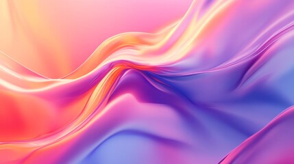 Fototapeta premium Abstract Pink and Blue Liquid Swirls: A Dreamlike Digital Artwork