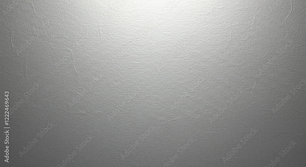 Poster silver gray paper background with a metallic crosshatch texture and pearlescent gloss. light reflect