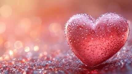 A Valentines Day gift certificate template with a heart-shaped pattern, soft pink gradient, and elegant cursive fonts, ideal for use in cafs or romantic gift offers