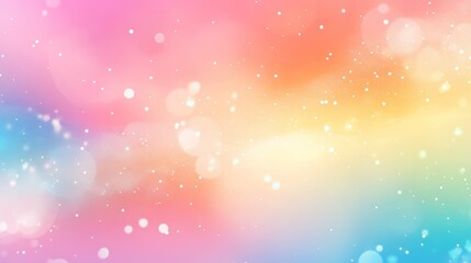 Fototapeta premium Pastel Rainbow Bokeh Background with Sparkling Lights