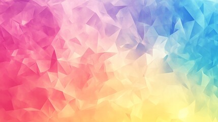 Fototapeta premium Abstract Low Poly Background. A Symphony of Pastel Colors
