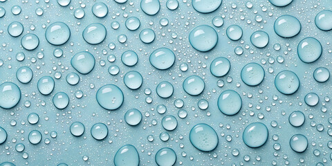 Water Droplet Background with Clear Blue Tones for World Water Day Concept
