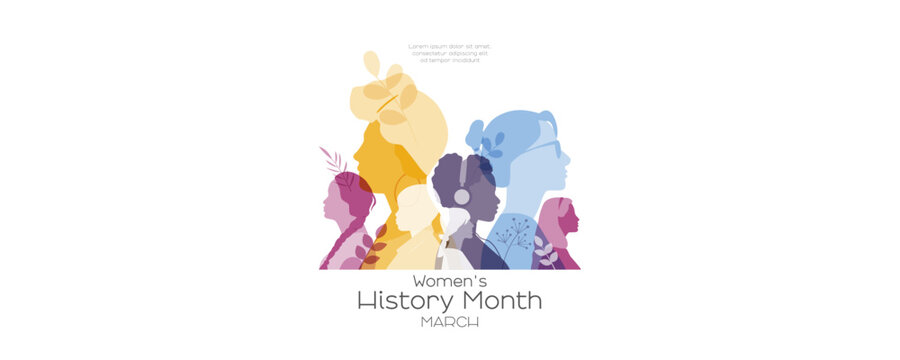 Women's History Month banner.