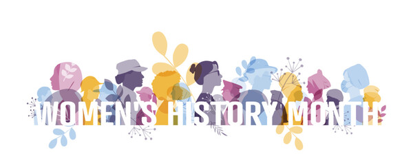 Women's History Month banner.