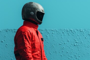 Vintage space science illustration helmet jacket adult.