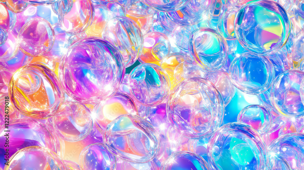 Aufkleber abstract color gradient spots set isolated on transparent background. vector realistic illustration 