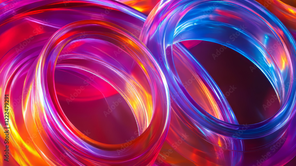 Poster abstract color gradient spots set isolated on transparent background. vector realistic illustration 