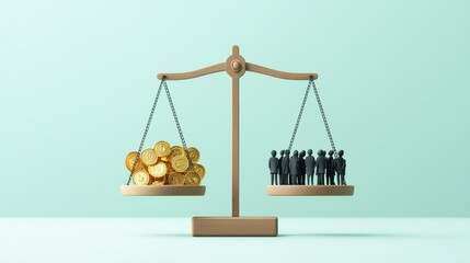 Balance of Wealth and Population Illustration