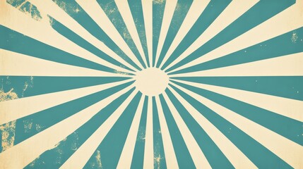 Obraz premium Retro blue vector banner wallpaper background with radial stripes. Radiant stripes retro banner background. Retro blue vector banner backdrop background.