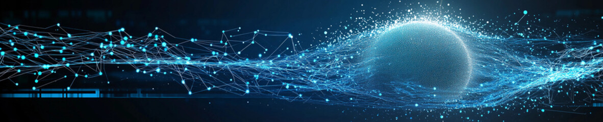 Obraz premium Visual representation of digital connectivity in modern technology