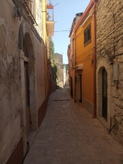 narrow street in the town
