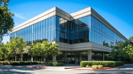 Office building icon. Concept of business, real estate, and workplace.