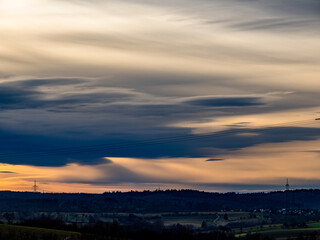 Wolkenhimmel am Abend