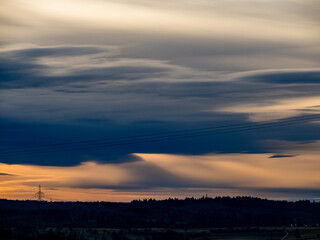 Obraz premium Wolkenhimmel am Abend